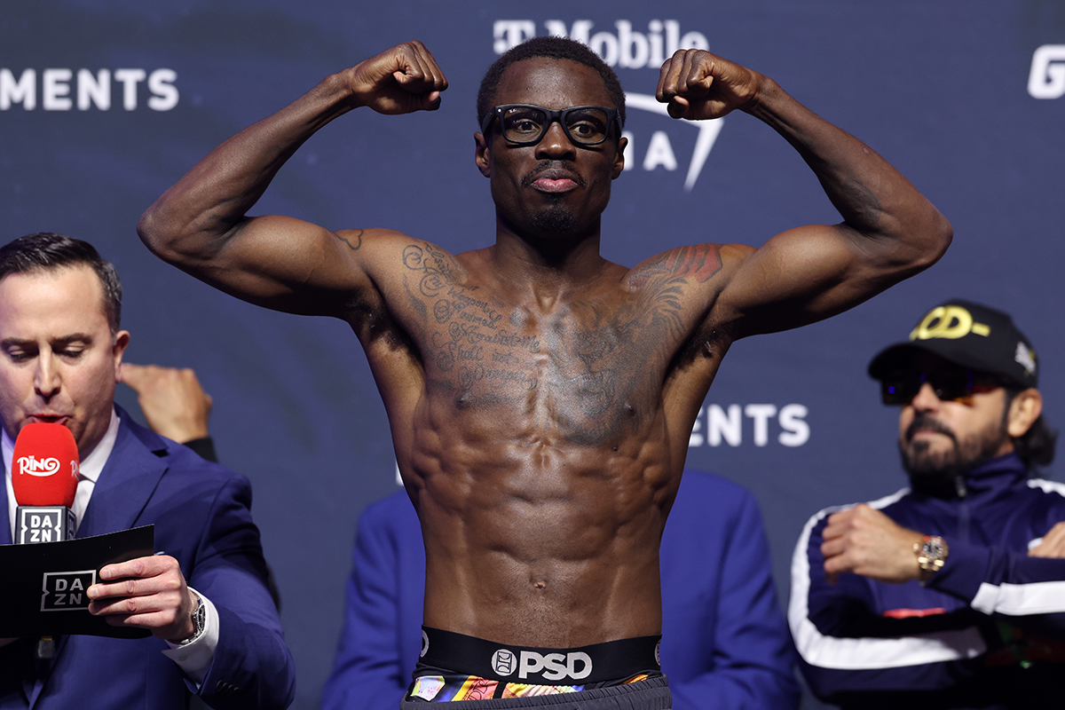 Richardson Hitchins made weight Friday, but fell ill after the second day weigh-in required by the IBF Saturday. Photo: Cris Esqeda, Golden Boy Boxing