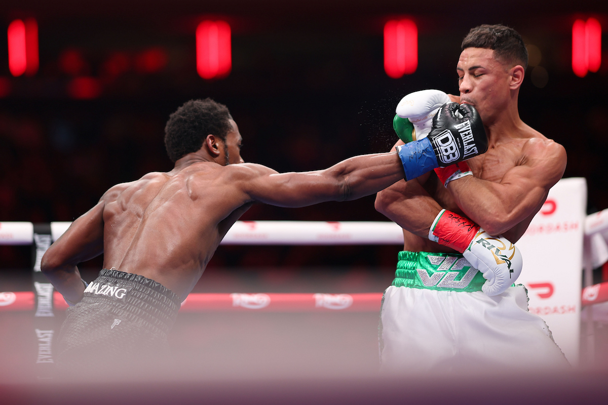 If Keyshawn Davis can keep his act together, his potential is unlimited. Photo: Cris Esqueda, Matchroom Boxing