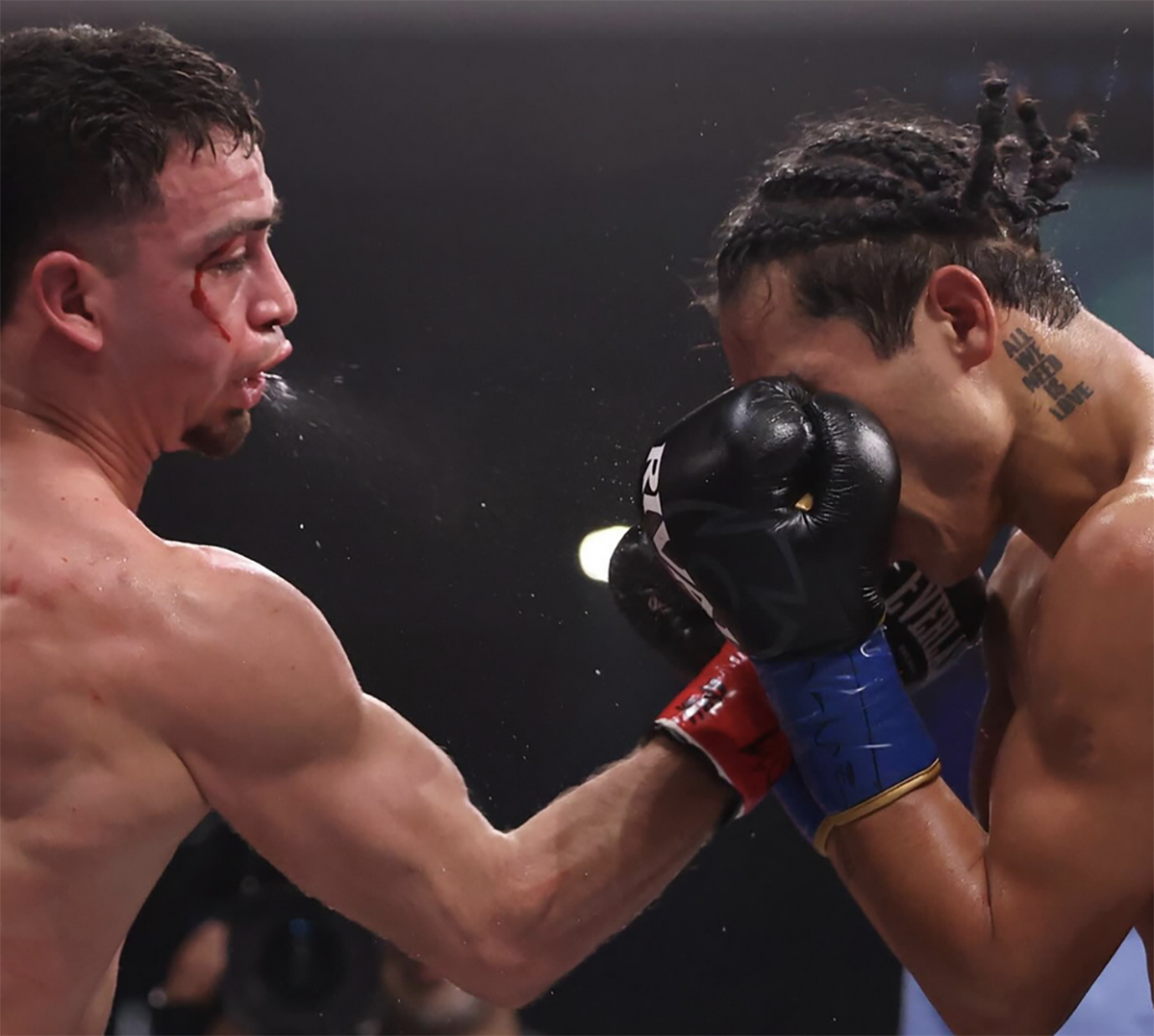 Jose Valenzuela was happy to trade with Oscar Torres Perez but forced himself to box to the win. Photo: Zuffa Boxing 02