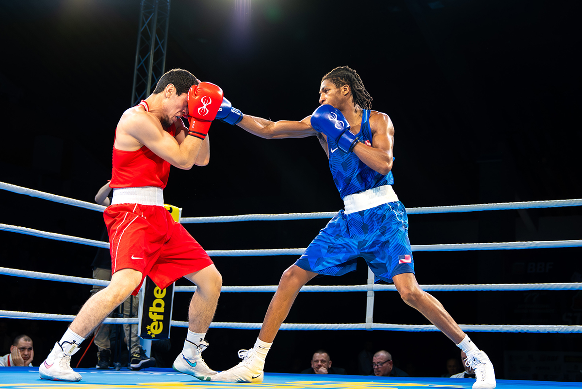 Lavont Brownlee delivered outstanding results in his five tournament fights, including his gold medal victory. Photo: USA Boxing