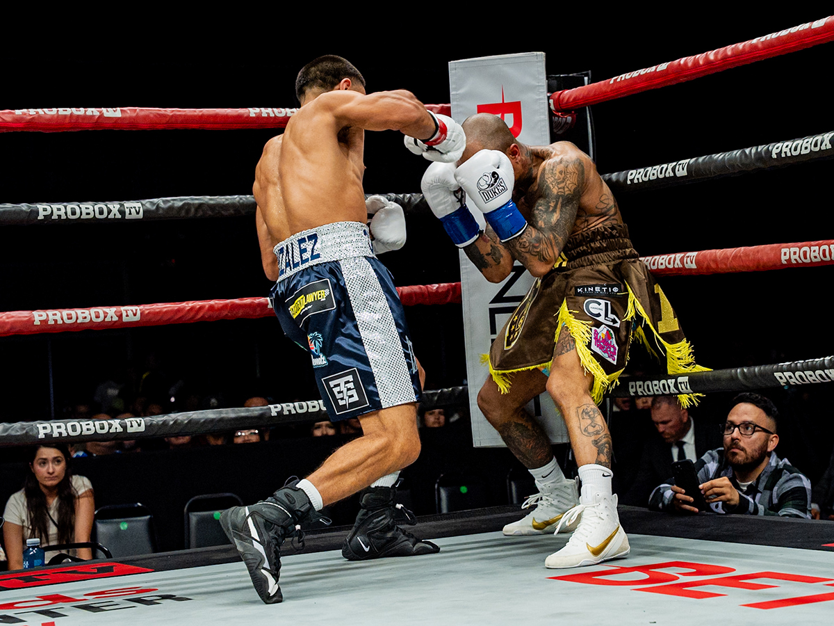 Albert "Chop Chop" Gonzalez lived up to his name with a first round knockout win. Photo: ProBox TV Martinez Aleem