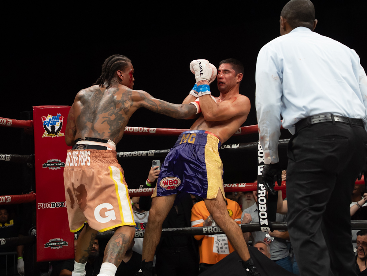 Najee Lopez battled Manuel Gallegos on Friday in the ProBox main event for a 2026 Fight of the Year candidate. Photo: ProBoxTV