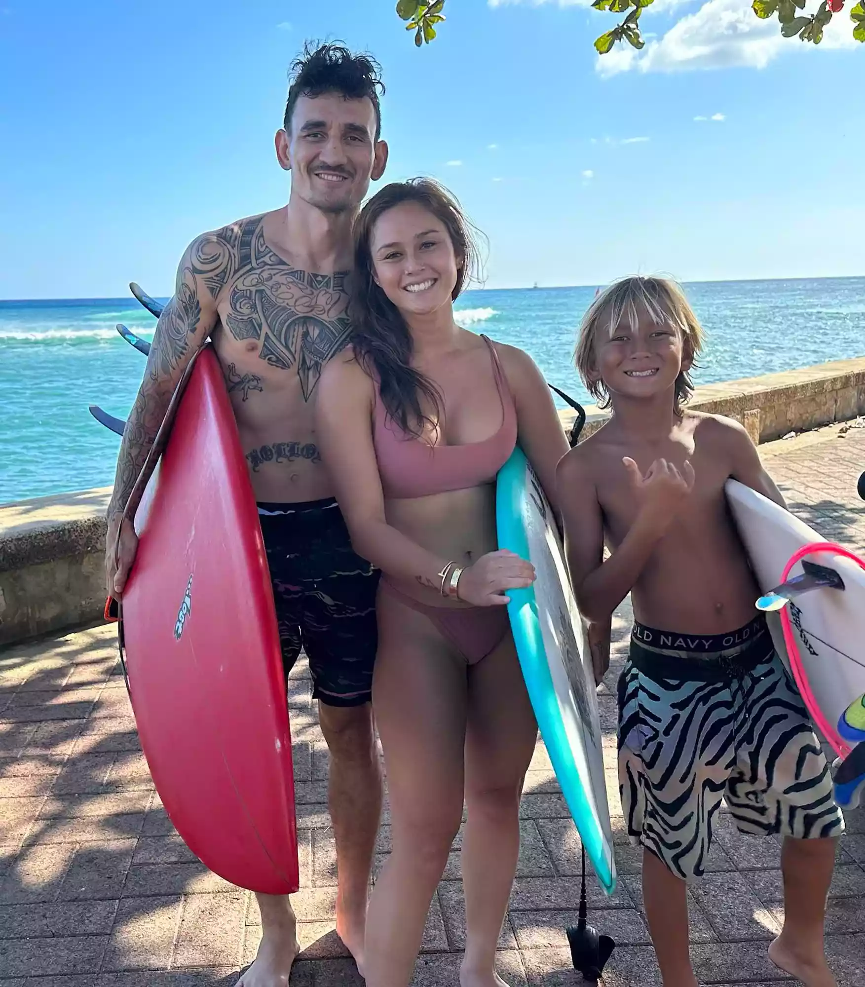 Max Holloway and Alessa Quizon