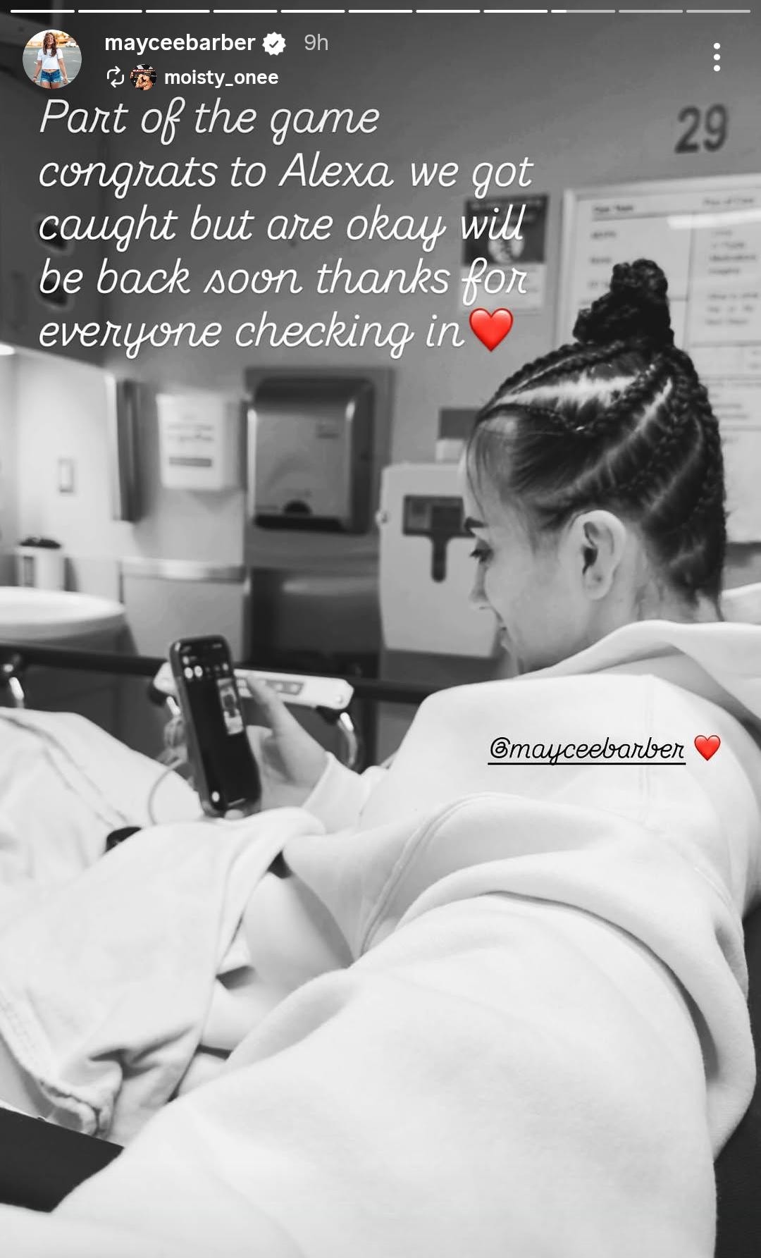 Maycee Barber Posts Reassuring Update After Chilling Knockout Loss at ...