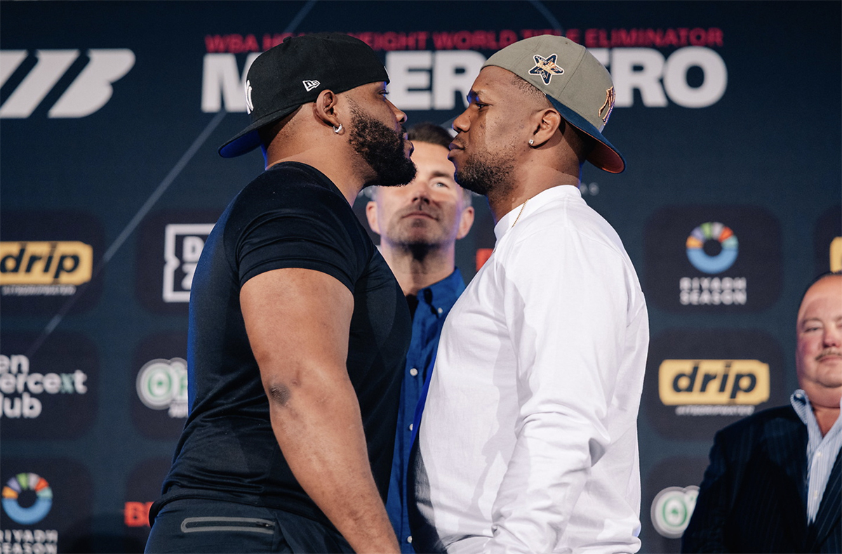Dainier Pero has been calliing out Jarrell Miller for months, and now he gets his shot. Photo: Matchroom Boxing Miller vs Pero