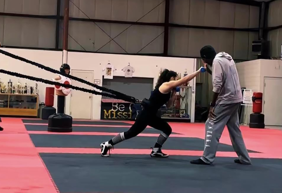 Isis Sio took her boxing and training seriously. Photo: Facebook/Isis Judyanna Sio