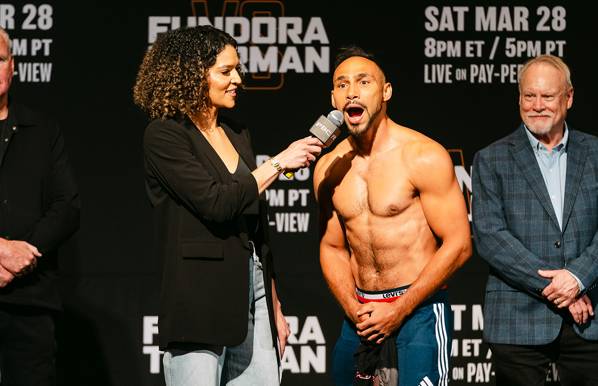 Keith Thurman has been full of confidence about his ability to win on Saturday. Photo: Michael Bishop, Premier Boxing Champions Fundora vs Thurman