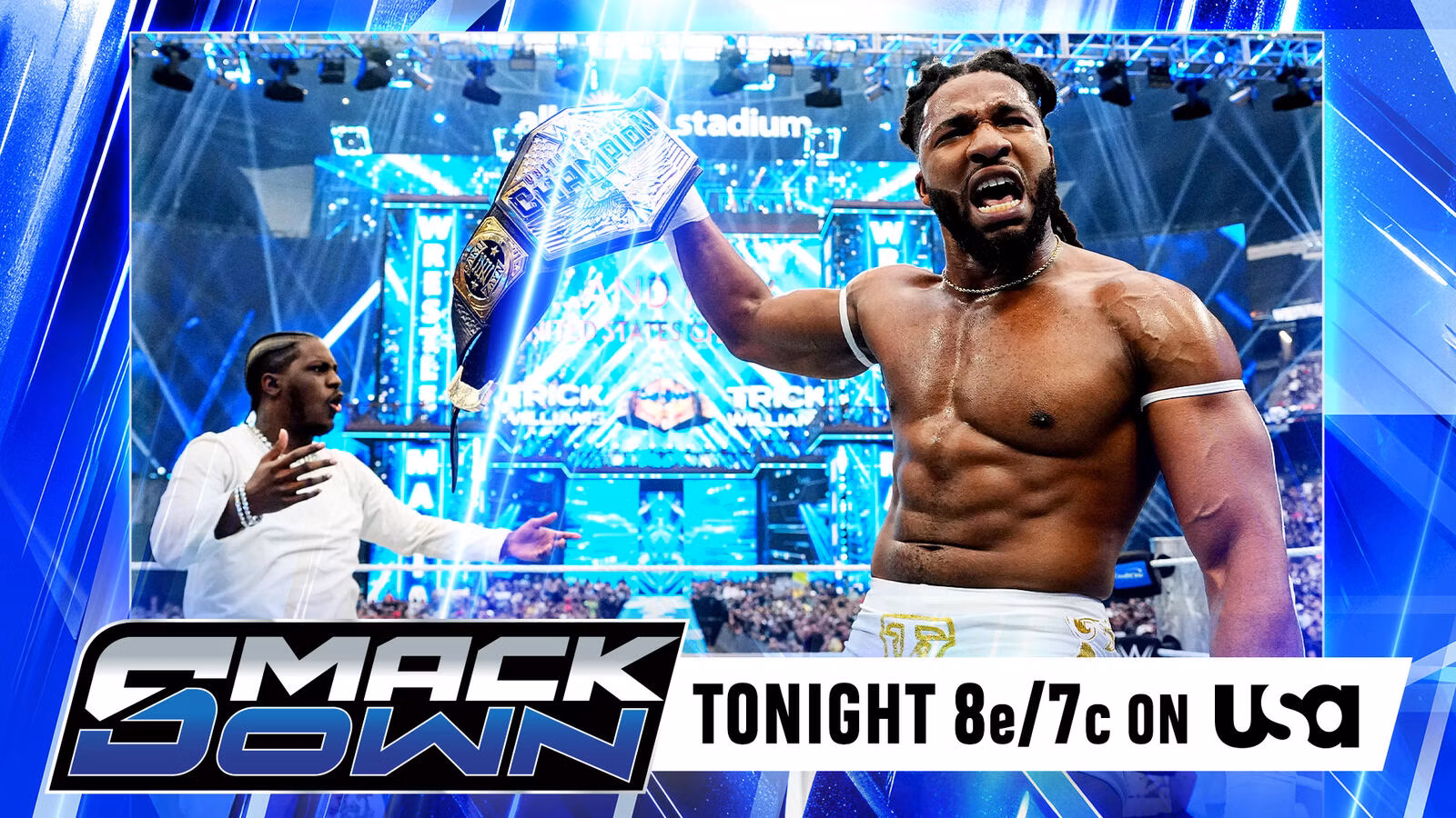 trick williams lil yachty wwe smackdown poster