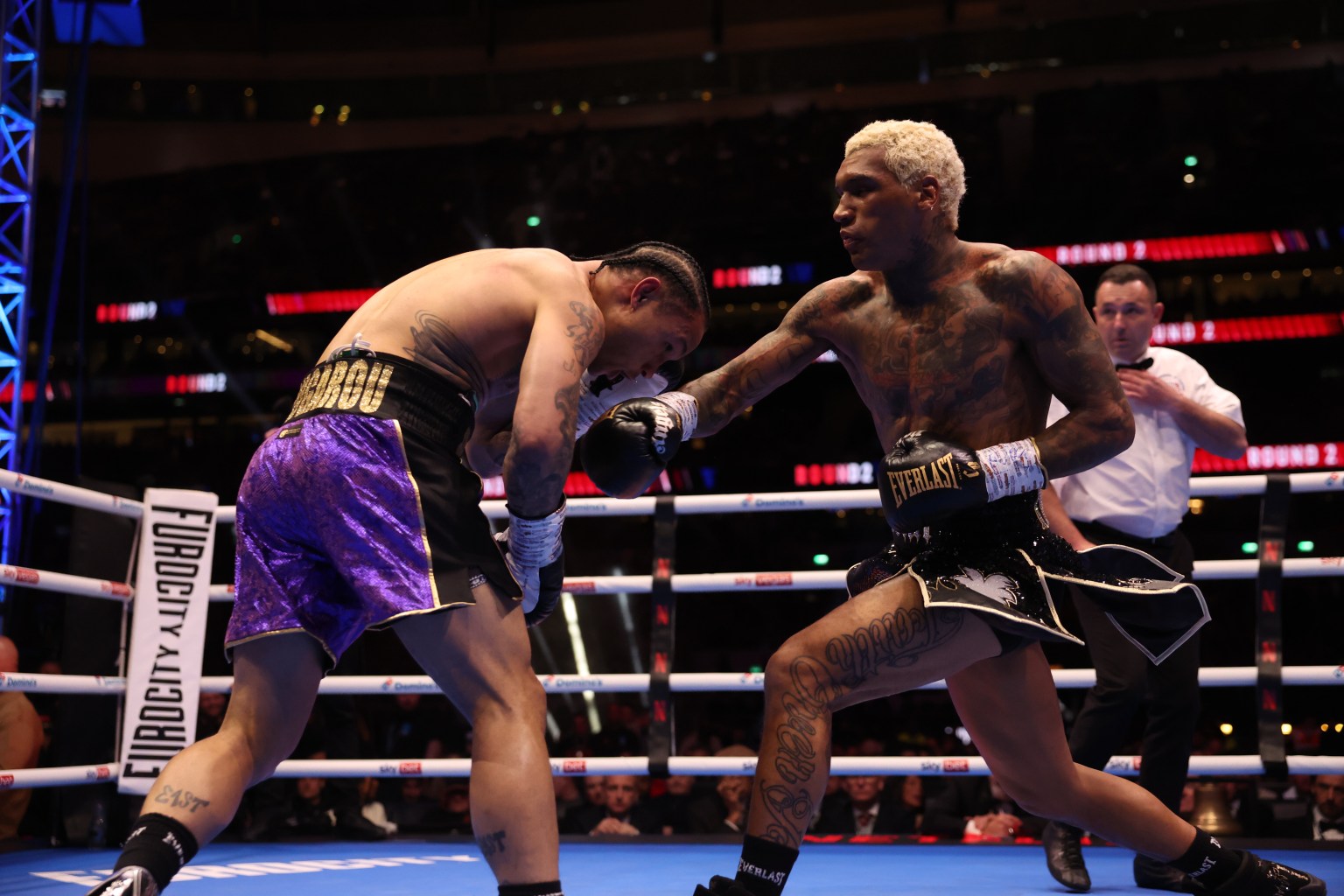 Conor Benn won a solid victory over Regis Prograis, but he did take some damage along the way. Photo: Netflix