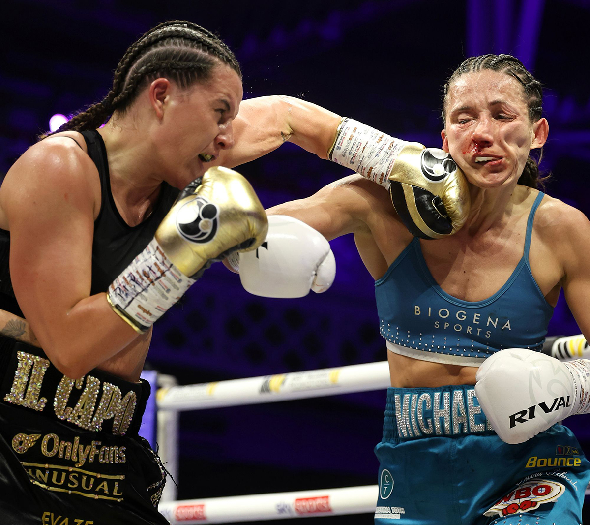 Chantelle Cameron won the Performance of the Night for her win over Michaela Kotaskova. Photo: Most Valuable Promotions MVPW01
