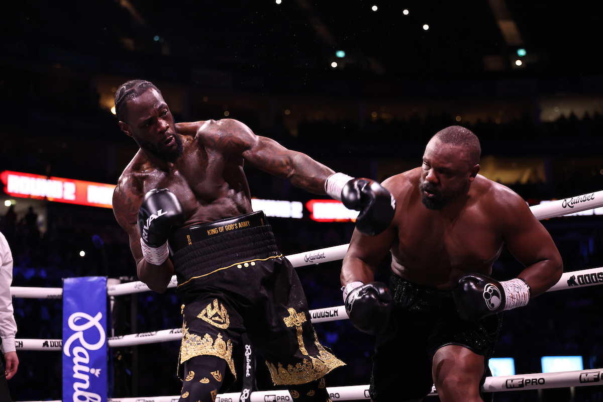 Deontay Wilder and Derek Chisora had enough left to give fans an entertaining fight. Photo: Queensberry Promotions