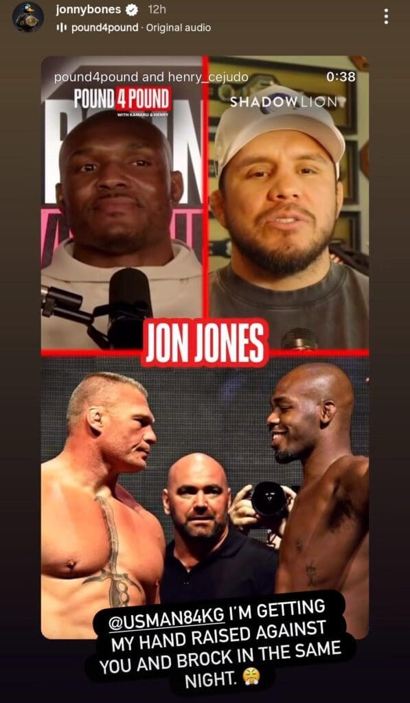 Jon Jones issues response to Kamaru Usman