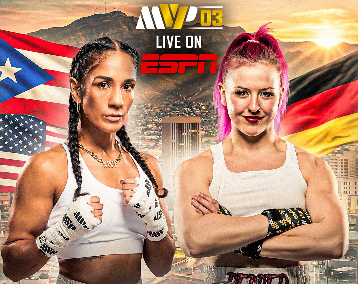Amanda Serrano defends her belts in one of two main events on MVPW-03 against Cheyenne Hanson of Germany