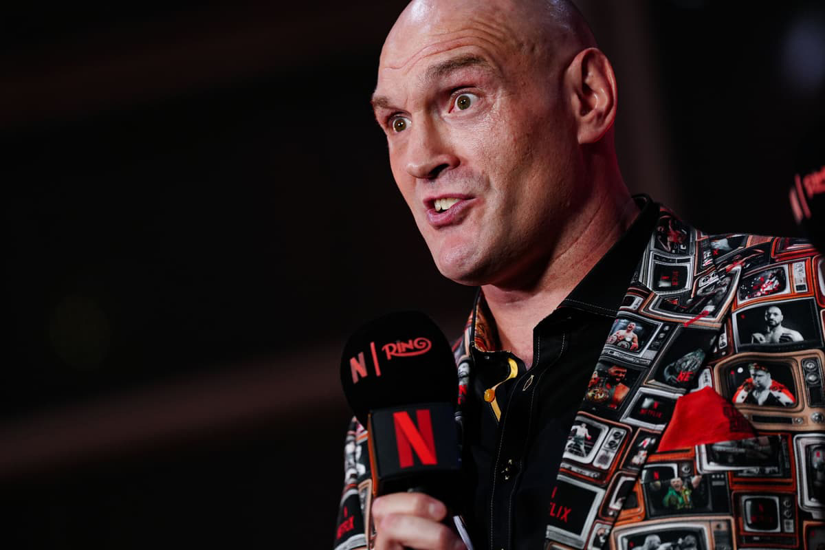 Tyson Fury is not going to risk big fights down the road by taking Arslanbek Mahkmudov lightly. He picked him as an opponent for a reason. Photo: Netflix