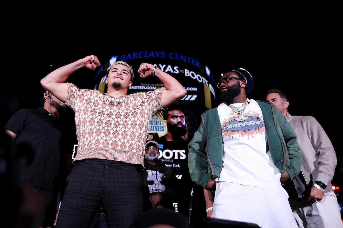Both Xander Zayas and Jaron “Boots” Ennis are taking a risk fighting each other. Photo: Zachariah Delgado,  Matchroom Boxing
