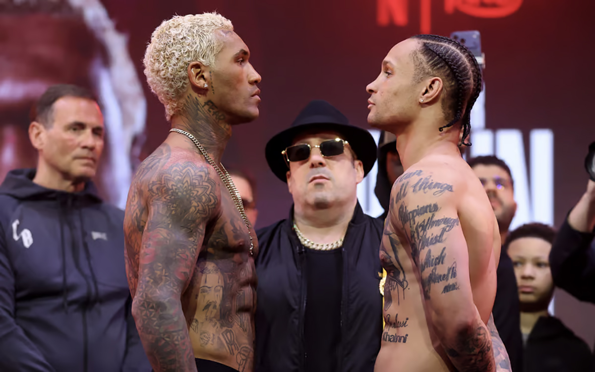 Both Conor Benn and Regis Prograis made the 150 pound catchweight limit Friday. Photo: Netflix