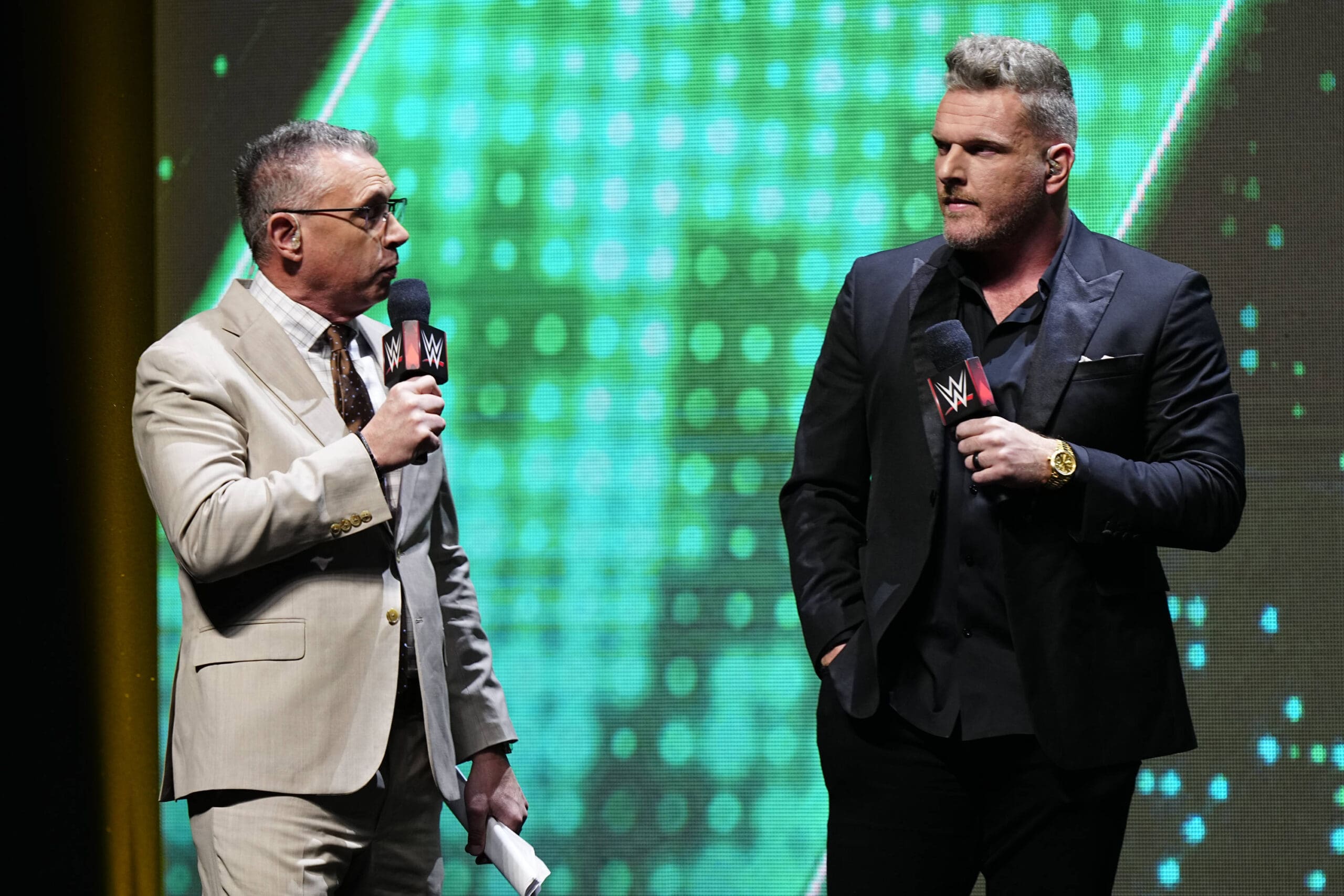 Pat McAfee and Michael Cole