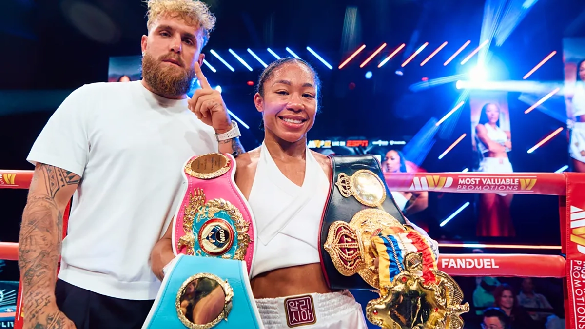 Alycia Baumgardner is on to her next challenge. Who will it be? Photo: Most Valuable Promotions MVPW-02