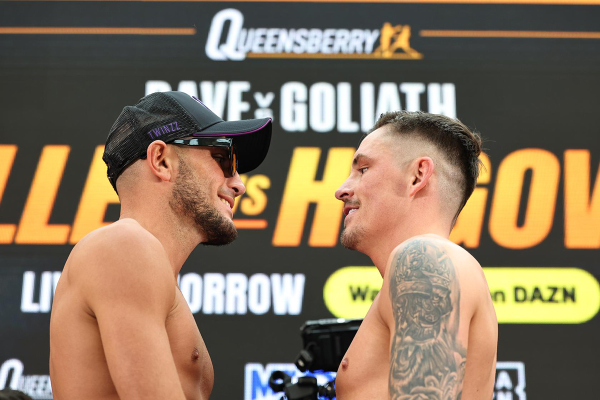 There is no love lost between Michael Gomez Jr. of Manchester and Lee McGregor of Edinburgh. Photo: Queensberry Promotions Dave Allen