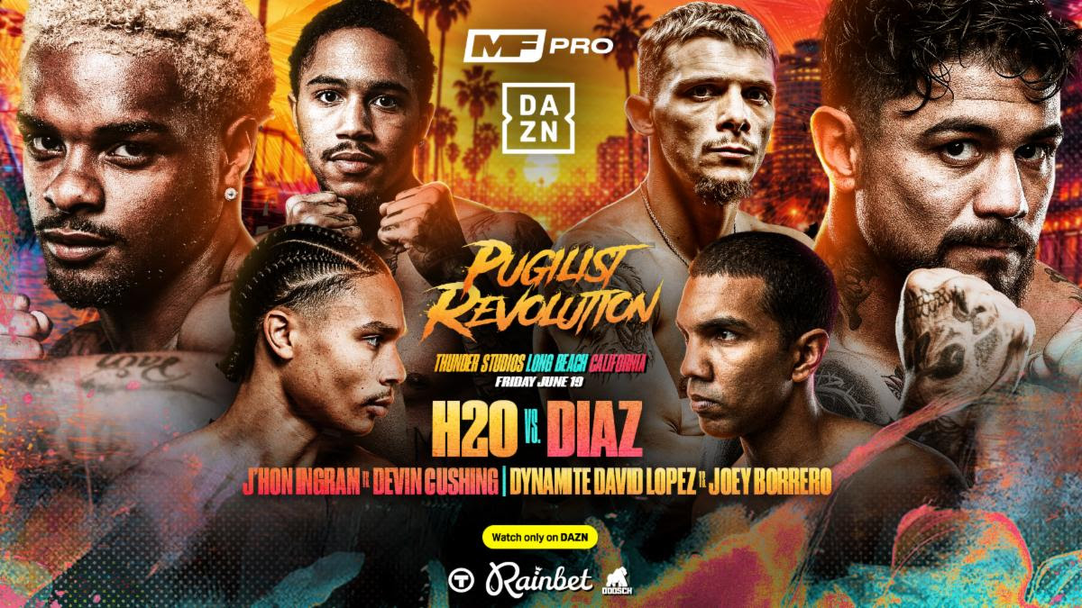 Ashton Sylve and JoJo Diaz Jr. will headline the first MF PRO card in the U.S. on June 13.