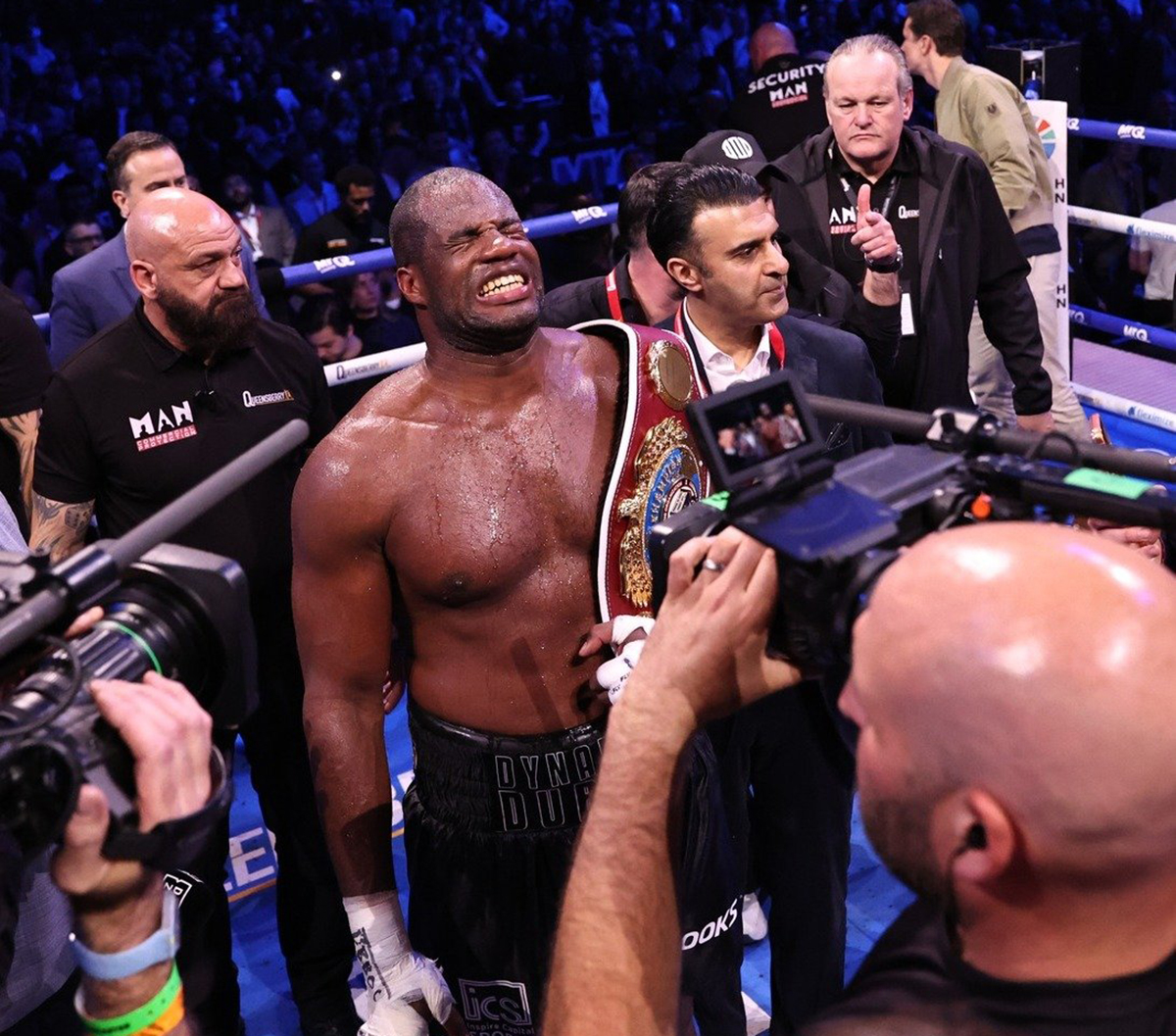 Daniel Dubois will never be called a quitter again after his impressive comeback victory over Daniel Dubois Saturday in Manchester, England, Photo: Queensberry Promotions