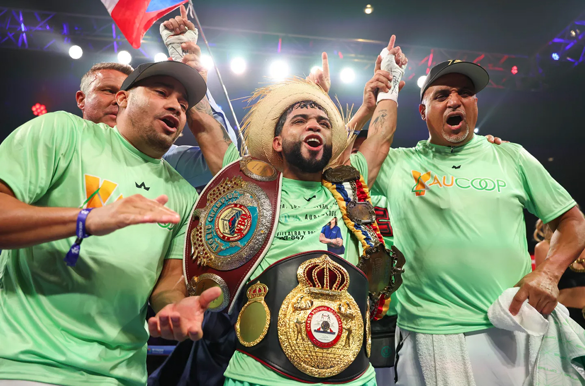 None of Oscar Collazo's unified minimumweight titles will be on the line Saturday. Instead, he'll fight for a minor title at flyweight. Photo: Cris Esqueda, Golden Boy Boxing Oscar Collazo Puerto Rico