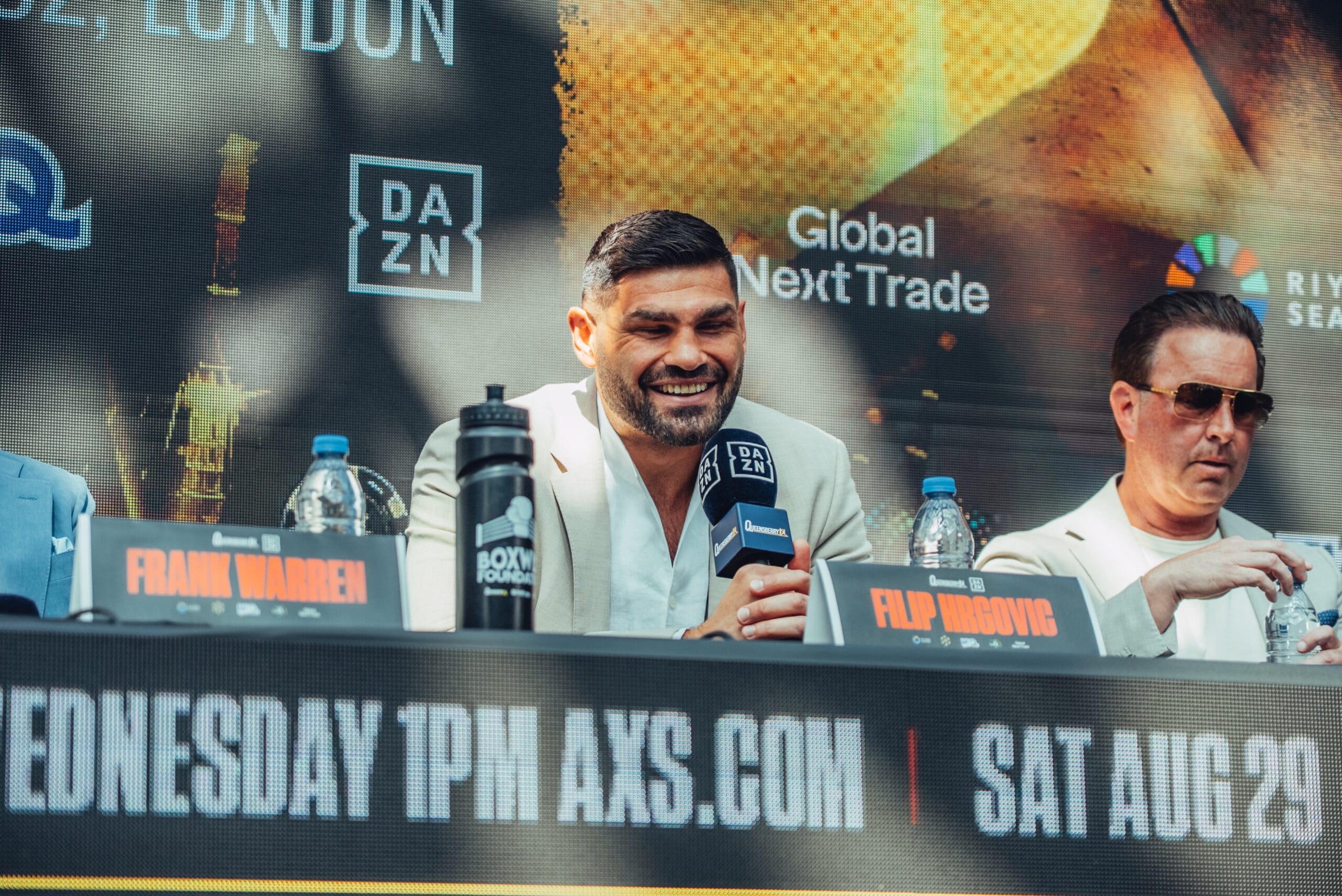 Filip Hrgovic came into Monday's announcement news conference with a chip on his shoulder.  We like it. Photo: Queensberry Promotions