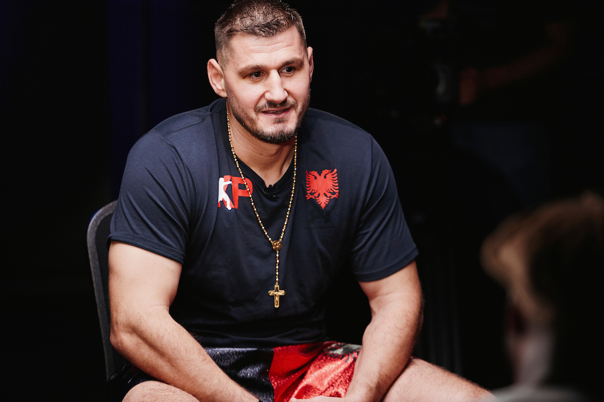 Kristian Prenga got the call where he trains in New Jersey to take the fight with Anthony Joshua. Photo: Mark Robinson, Matchroom Boxing