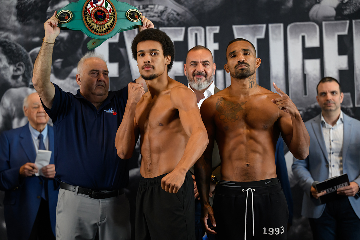 Wilkens Mathieu will face former Olympic medalist Esquiva Falcao in front of his hometown fans in Quebec City on Thursday. Photo: Jeff Lockhart, EOTTM