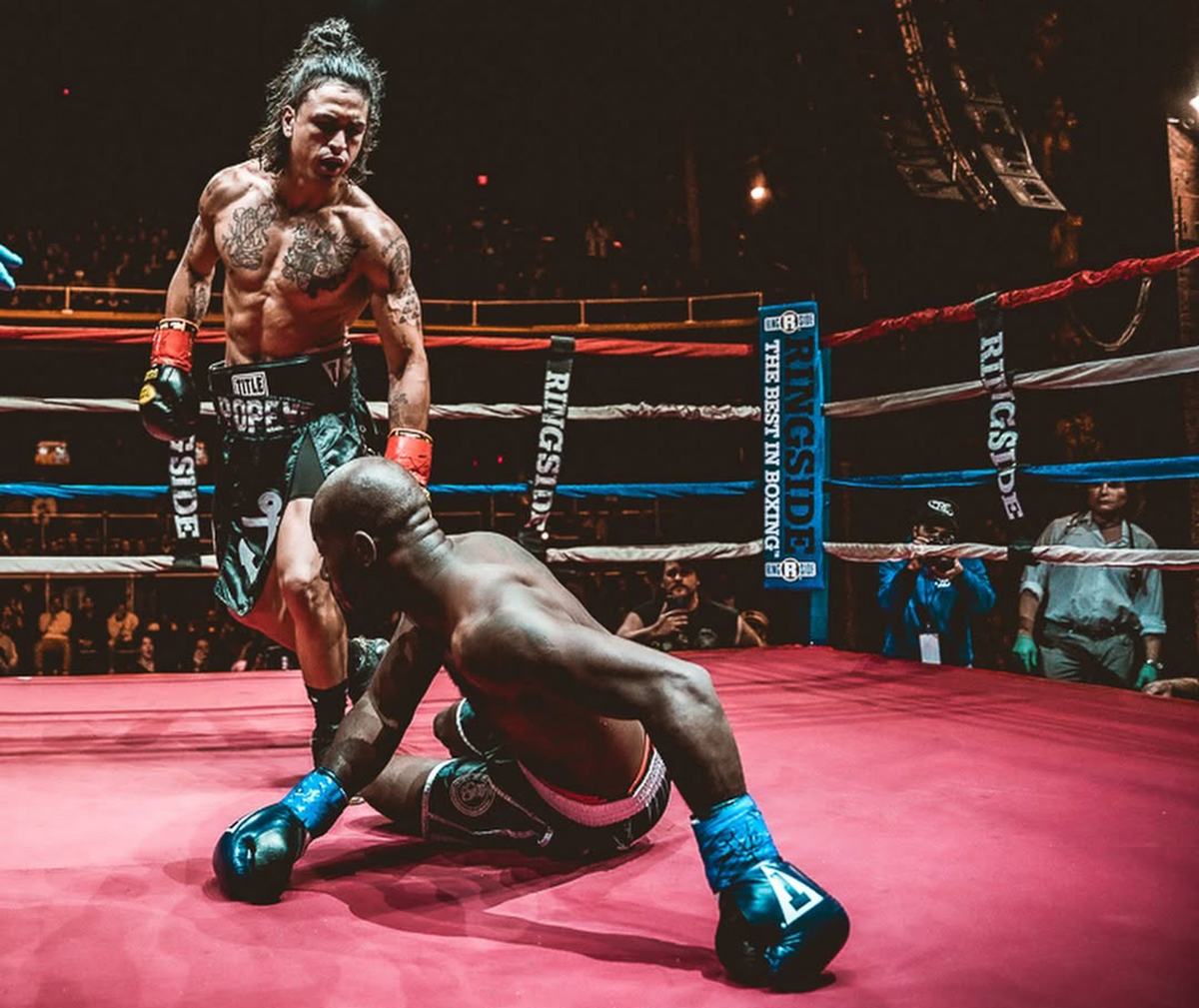 Richard "Popeye" Rivera has more than enough power to trouble Ben Whittaker. Photo: Star Boxing