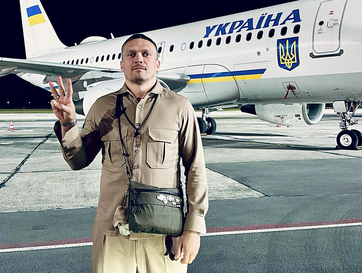 Oleksandr Usyk made a surprise announcement on Friday that he would drop his three heavyweight belts, retain the Ring Magazine and lineal title, and fight once more. Photo: @Usykaa/X