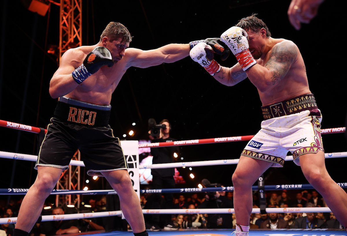 Rico Verhoeven gave Oleksandr Usyk a far tougher fight than expected. Photo: Mark Robinson, Matchroom Boxing