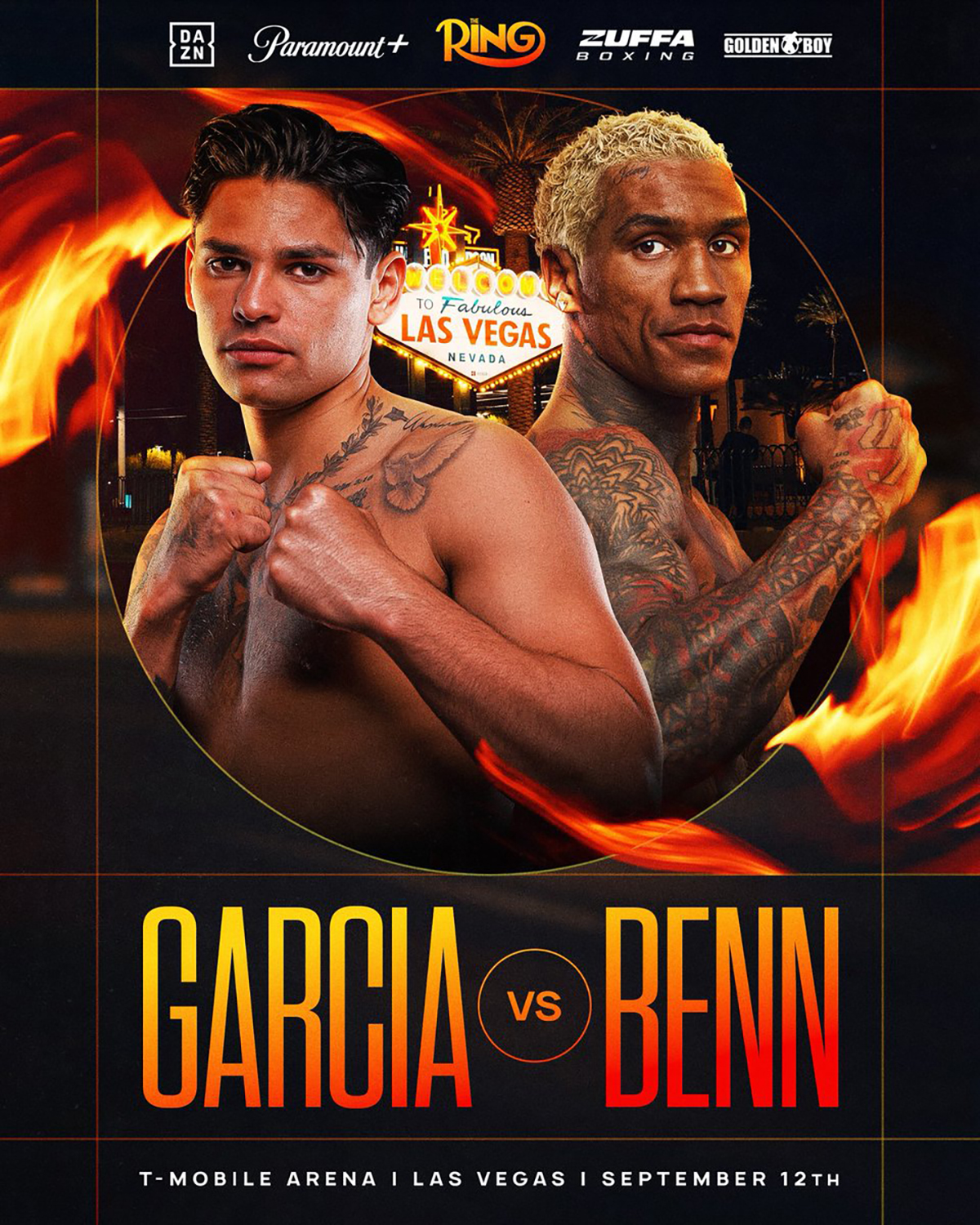 Garcia vs Benn gets the marquee Mexican Independence Day Weekend assignment in Las Vegas on Sept. 12. 