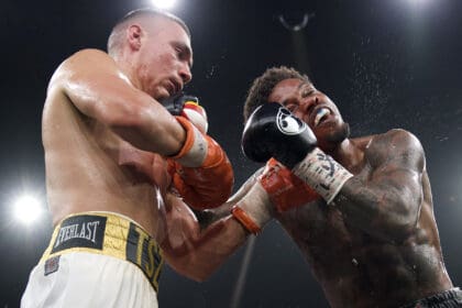 Tim Tszyu took the fight to Errol Spence Jr. and pulled away on the scorecards to win by wide unanimous decision. Photo: Premier Boxing Champions