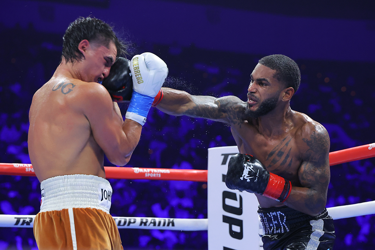 Tiger Johnson had a solid performance against prospect Christopher Guerrero. Photo: Top Rank Boxing Abdullah Mason