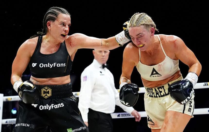 Chantelle Cameron handed Mikaela Mayer her third loss on British soil Saturday. Get ready for the rematch. Photo: Most Valuable Promotions
