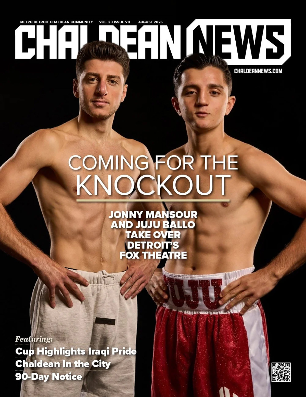 Jonny Mansour and Julius Ballo are big news to America's Chaldean community. Photo: Chaldean News