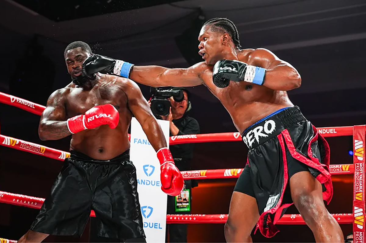 Cuban heavyweight Dainer Pero took one more step toward his goal to become the first ever Cuban heavyweight champion. Photo: Most Valuable Promotions MVPW05