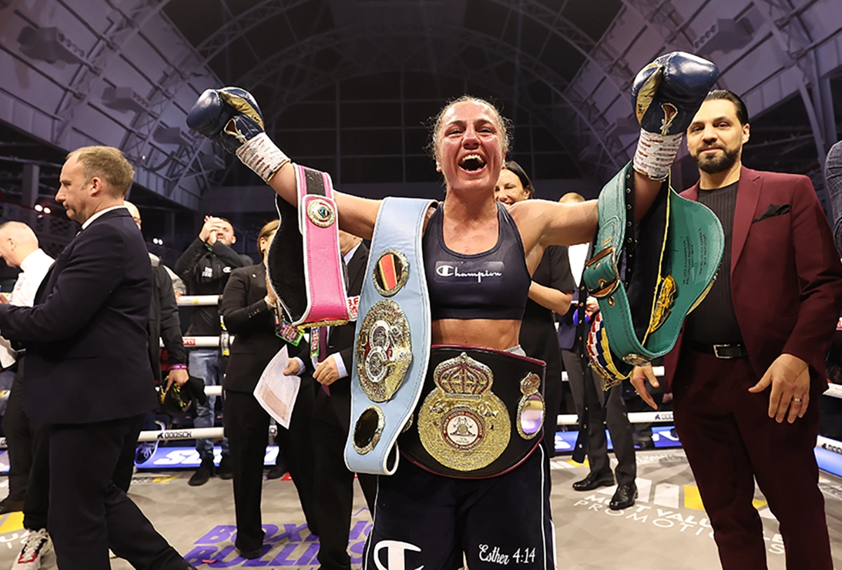 Ellie Scotney became the UK's youngest ever undisputed champion in April with her victory over Mayeli Flores. Photo: Most Valuable Promotions