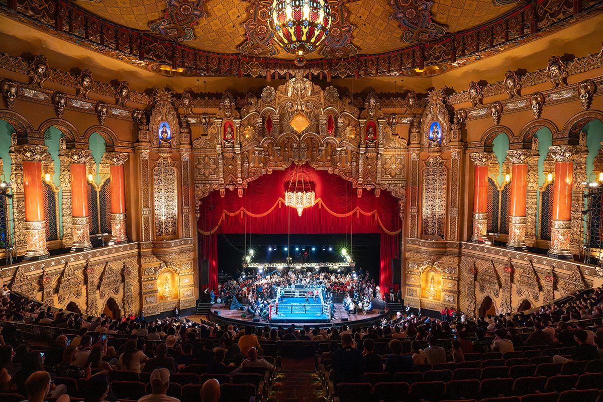 The historic Fox Theatre drew a record crowd for boxing with the addition of two Chaldean boxers and many Detroit area prospects. Photo: Andrew Potter, Salita Promotions