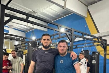 Magomed Magomedov and Islam Makhachev