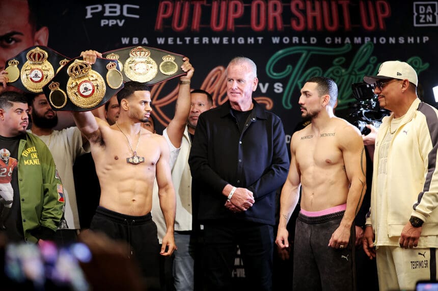 Rolly Romero holds the WBA World Welterweight title. Will it still be in his hands after Saturday's fight against Teofimo Lopez Jr.? Photo: Cris Esqueda, Premier Boxing Champions