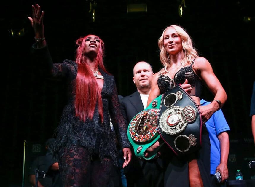Claressa Shields finds herself in the challenger role against unified middleweight champion Kaye Scott on Saturday in Atlanta. Photo: Salita Promotions