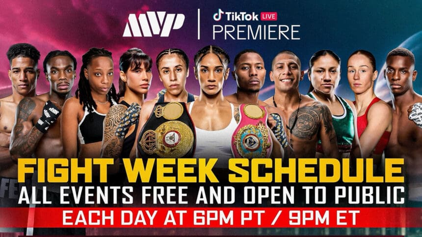 Fans in Southern California can attend the Most Valuable Promotions Fight Week activities free at the Pechanga Casino Resort this week.