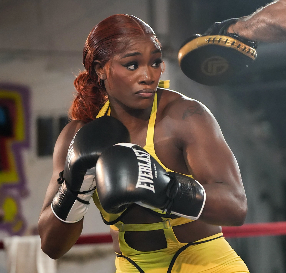 Claressa Shields said she had no trouble moving back down to middleweight and said she feels 18 years old again. Photo: Salita Promotions