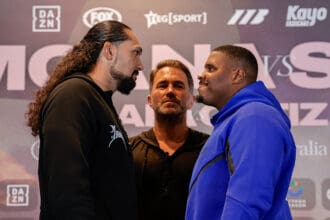 Teremoana Teremoana and DeAndre Savage face off Monday in Queensland, Australia. Photo: Matchroom Boxing heavyweights