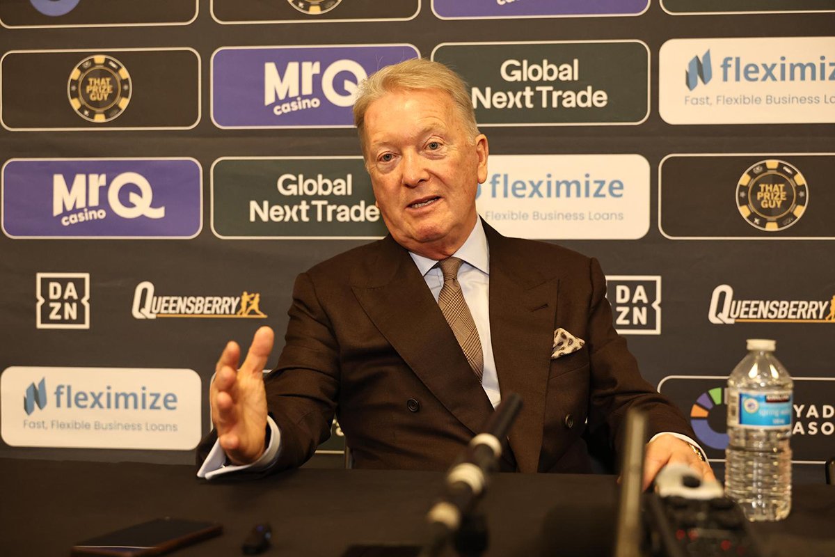 Frank Warren has been here before. Moses Itauma needs to trust his guidance. Photo: Queensberry Promotions