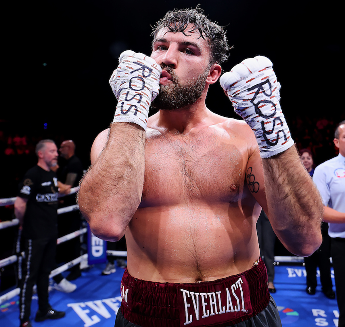Pat Brown fights in memory of his late cousin Ross. Photo: Mark Robinson, Matchroom Boxing