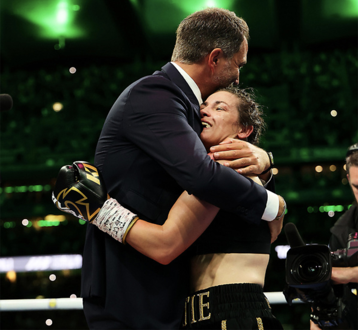 Whatever you think of Eddie Hearn, he pulled out the promotion of the year for Katie Taylor in Dublin on Sept. 5 at Croke Park. Photo: Matchroom Boxing
