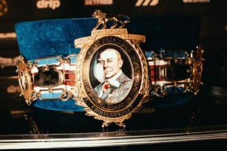 The Lonsdale Belt is among the most prestigious in boxing - but many American fans don't know its history or requirements. It will be at stake Saturday between John Hedges and Pat Brown. Photo: Matchroom Boxing